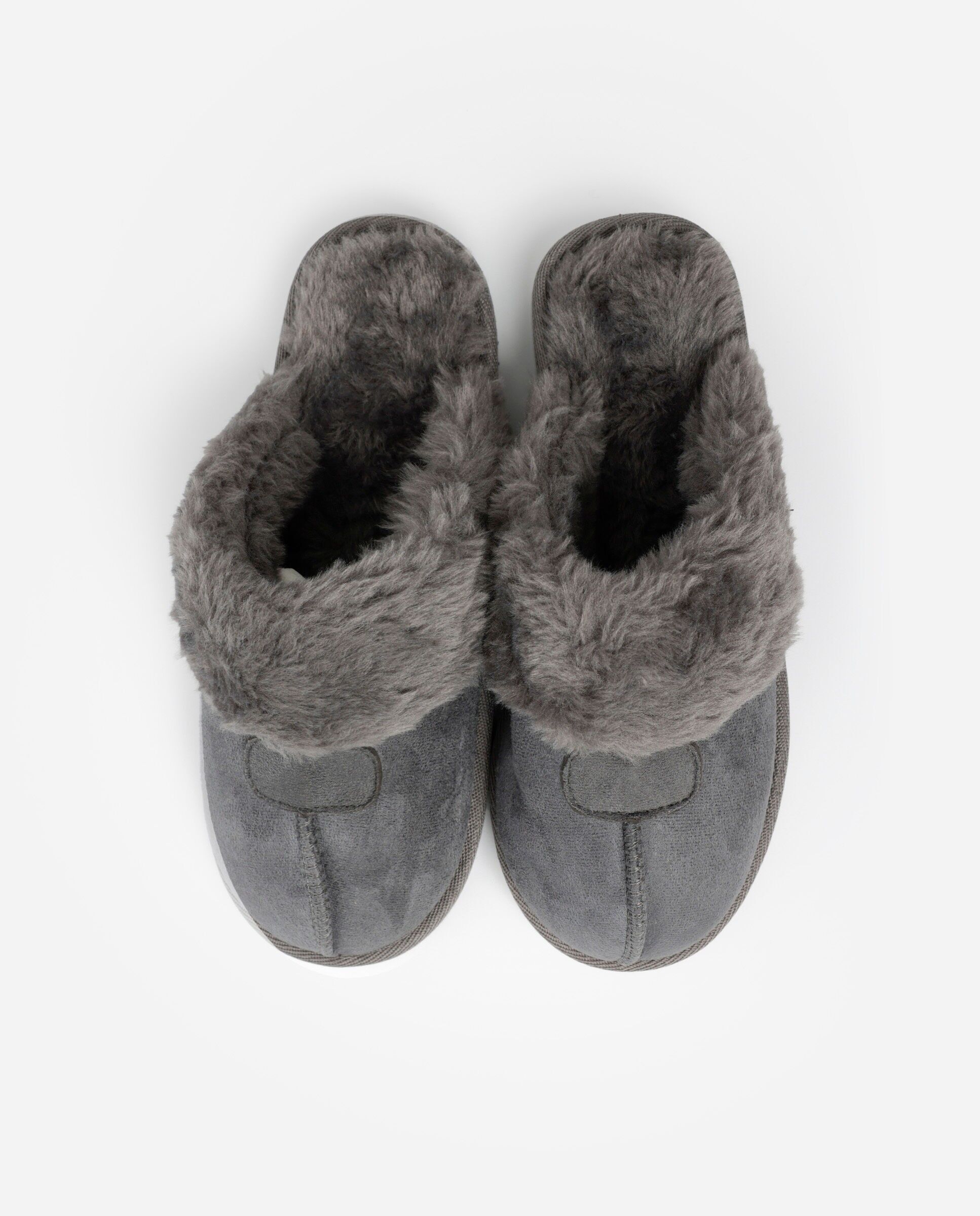 ADMAS Herren-Hausschuhe aus grauem Wildleder, ...