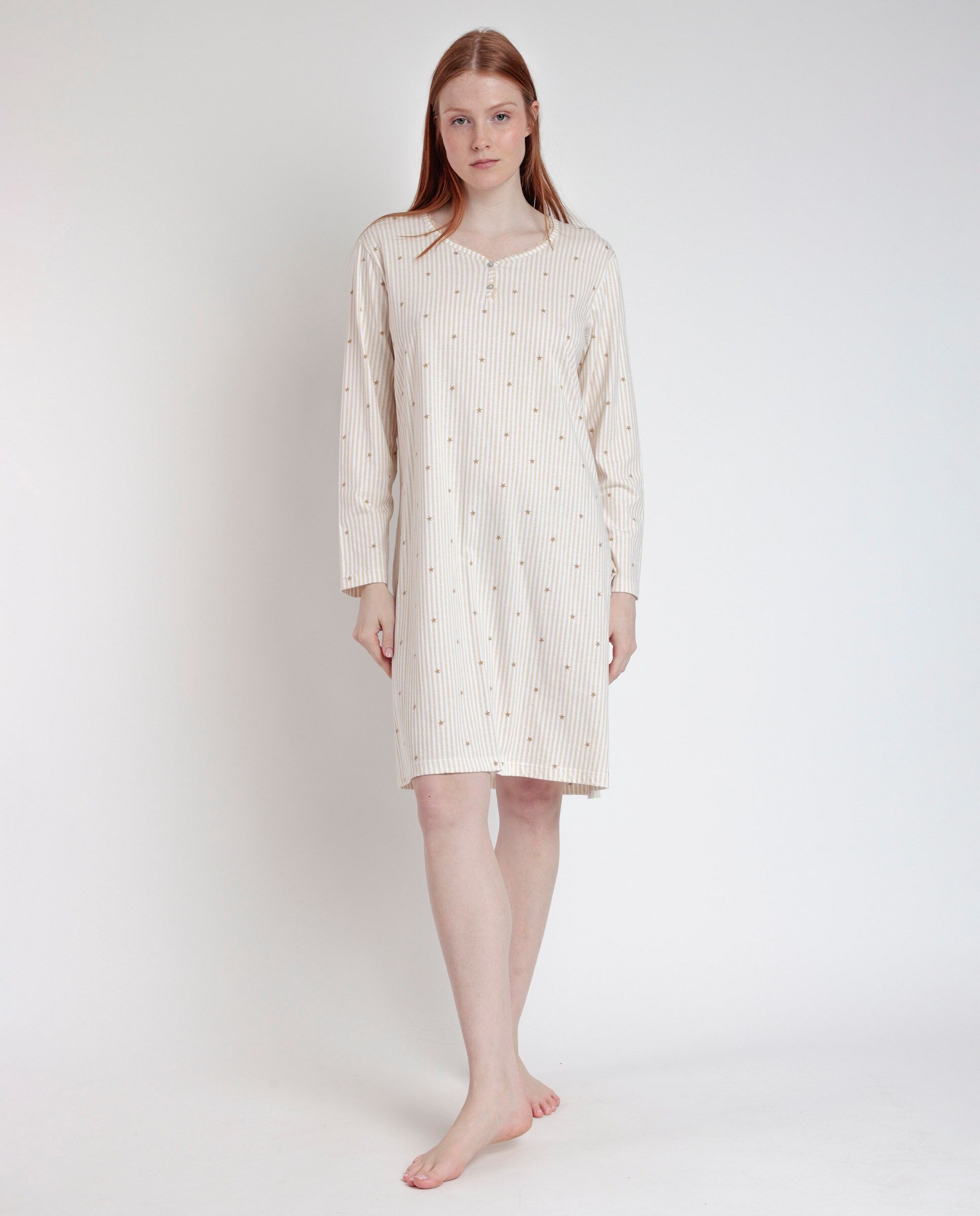 Camisole à manches longues ADMAS CLASSIC à rayures et étoiles pour...