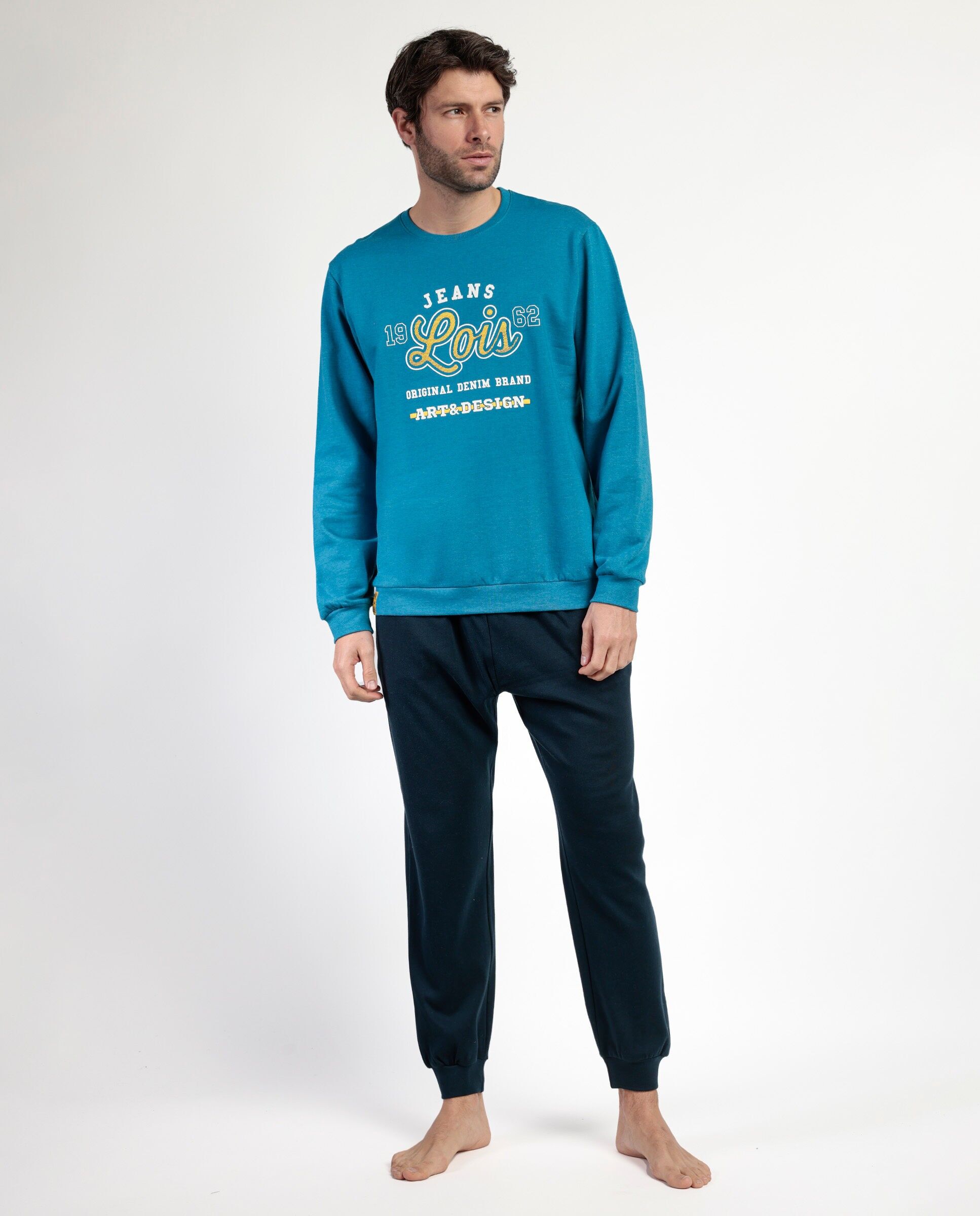 Pyjama de neige en peluche à manches longues pour homme LOIS