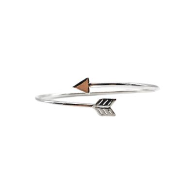 Quill Solid Silver Bangle