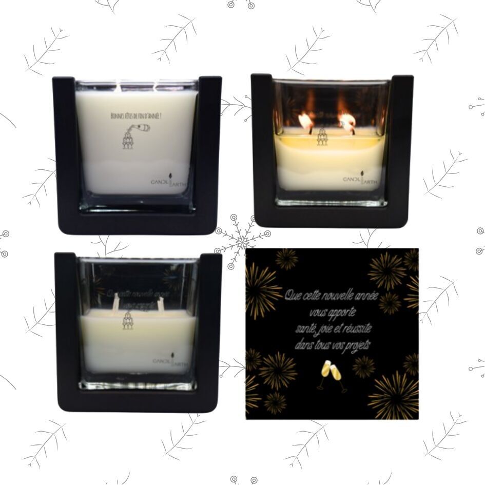 Bougie Noël surprise parfumée décoration - Joyeux Noël et Bonne Année - 🦌 Furie