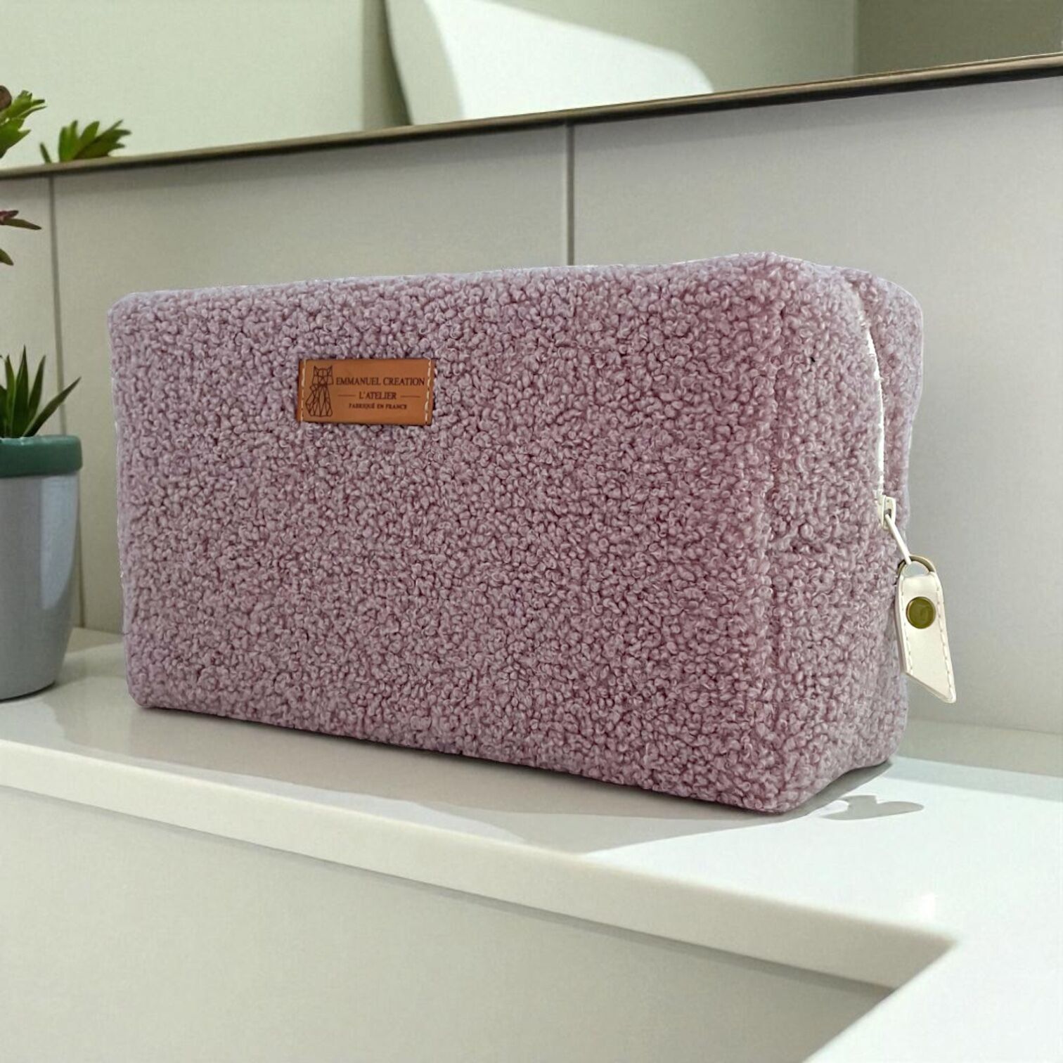 Astuccio Nomad M, "Bouclette" rosa