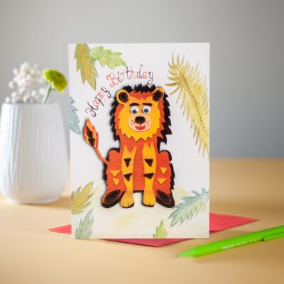 Leo der Löwe-Grußkarte