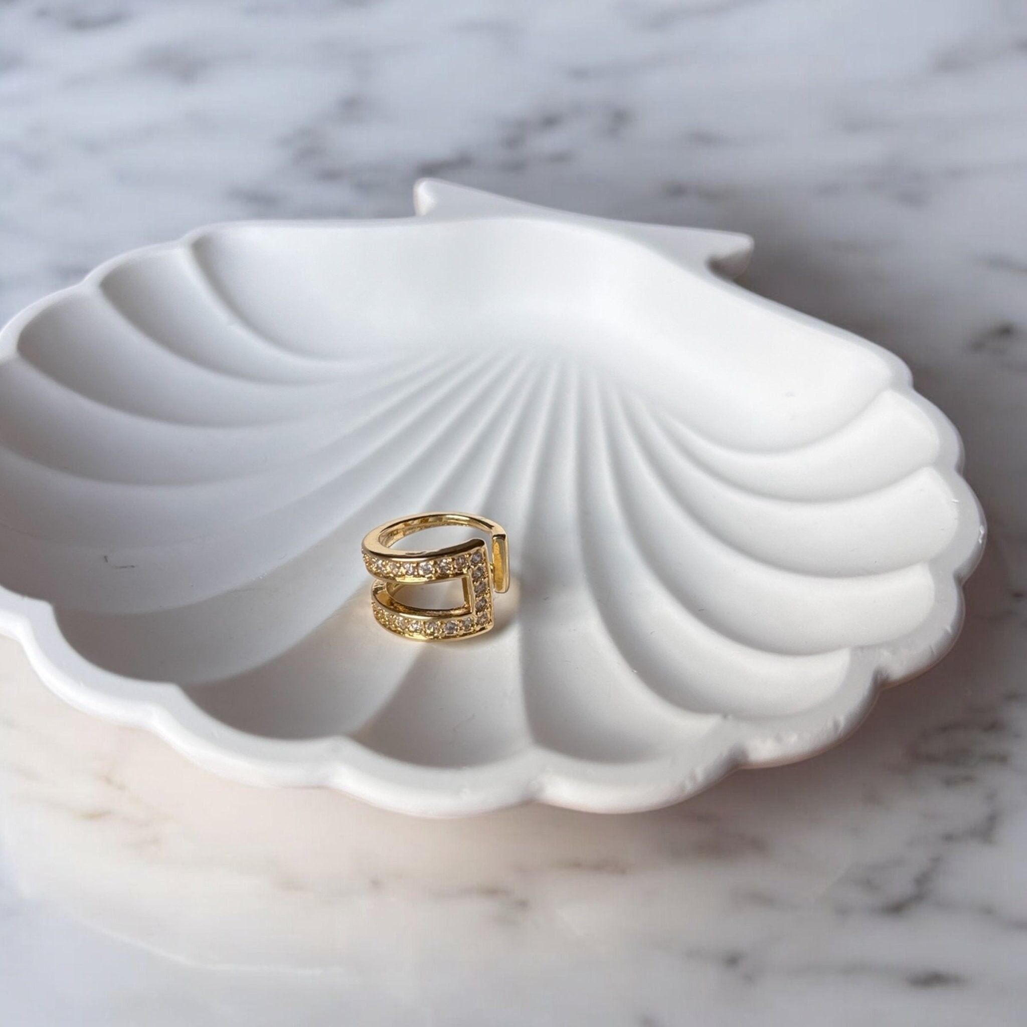 Ear Cuff Doble con circonitas