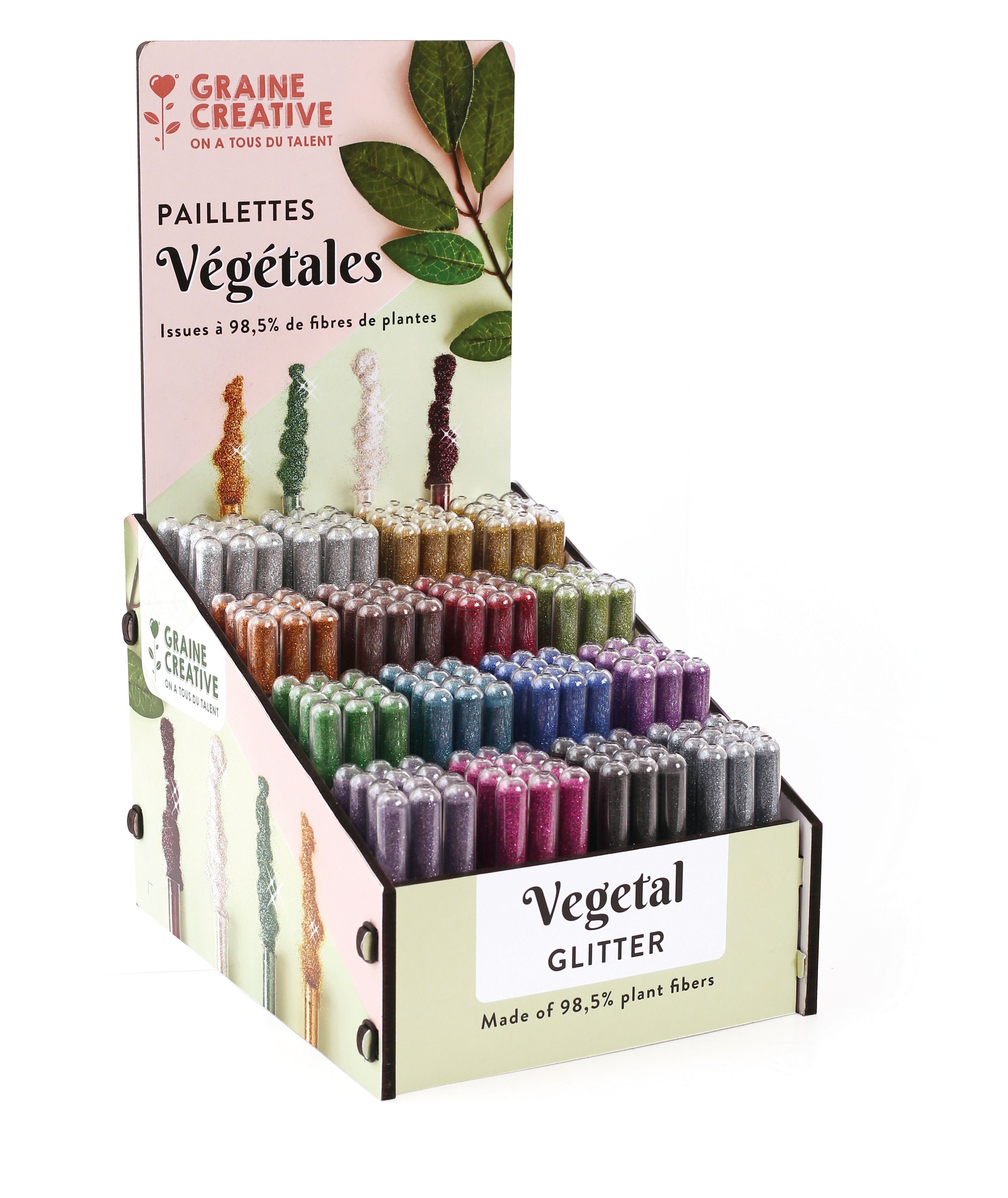 VEGETABLE GLITTER DISPLAY 2.6G -192 TUBES