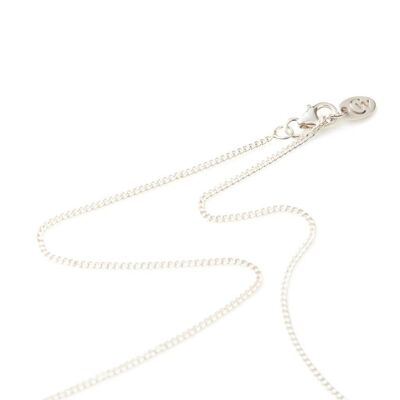 RAJPUT SERENITY SPINNING NECKLACE__32" link chain / SILVER