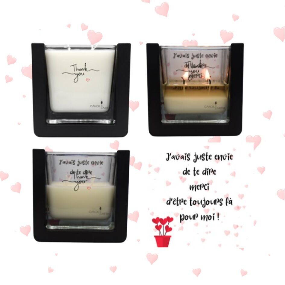 Bougie surprise parfumée décoration - Merci 💕 Amie 4