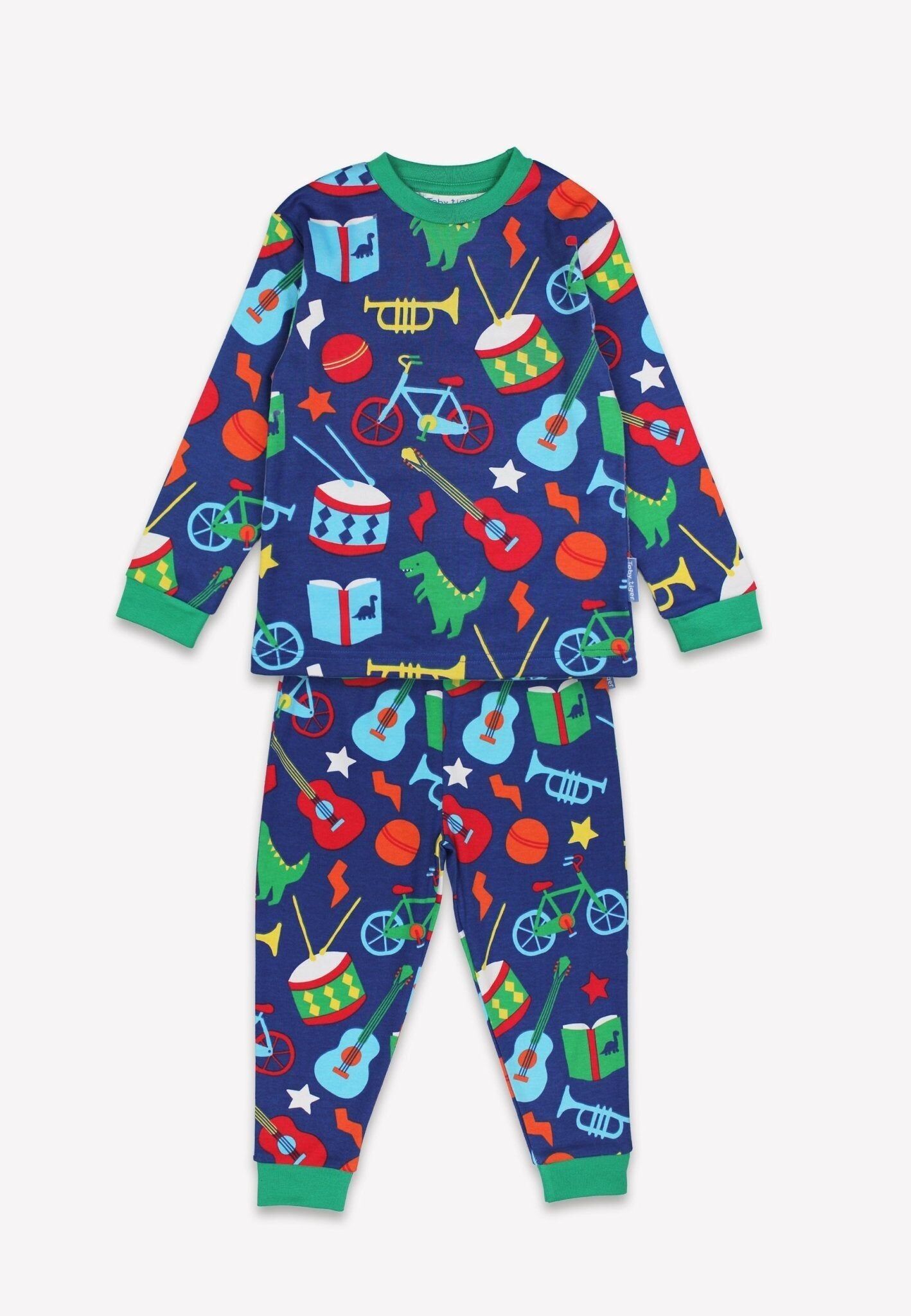 Pigiama con stampa di giocattoli biologici