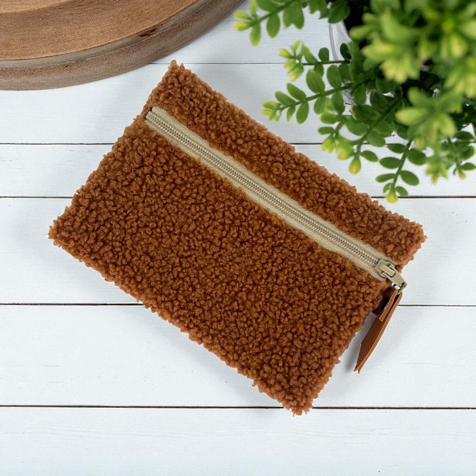 Pochette S, "Bouclette" terra