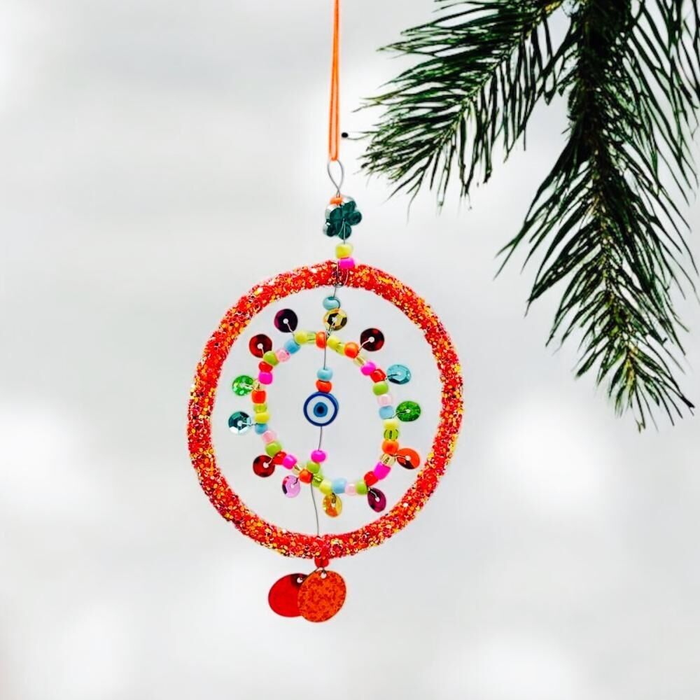 Decoration Sparkling Copper Circle Ornament