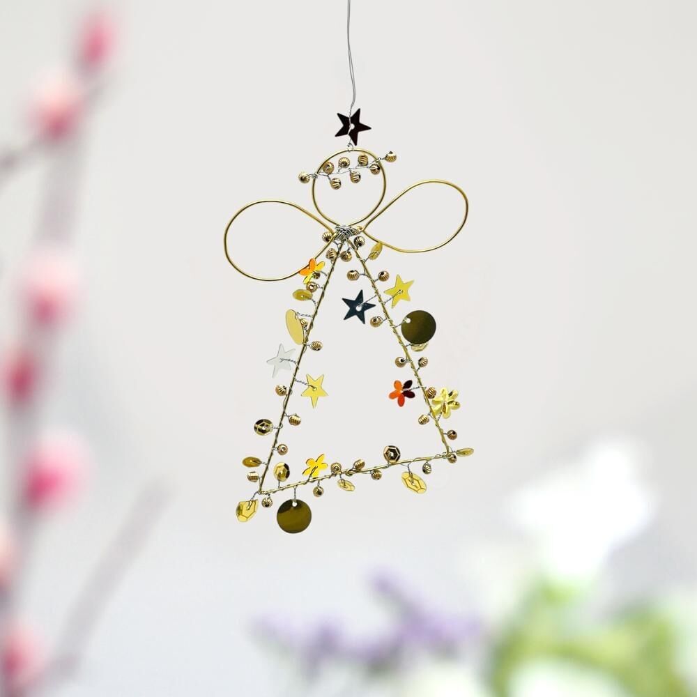 Decoration SPARKLE Angel gold 12