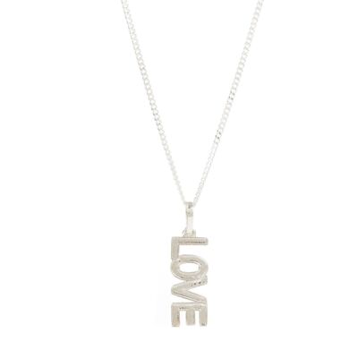 Love rocks necklace__adjustable 20-22" link chain"