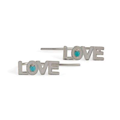 LOVE ROCKS EAR CLIMBER EARRINGS - SILVER__default