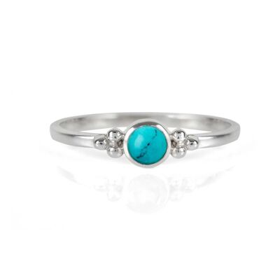 Holi jewel stacking ring - turquoise__s / turquoise