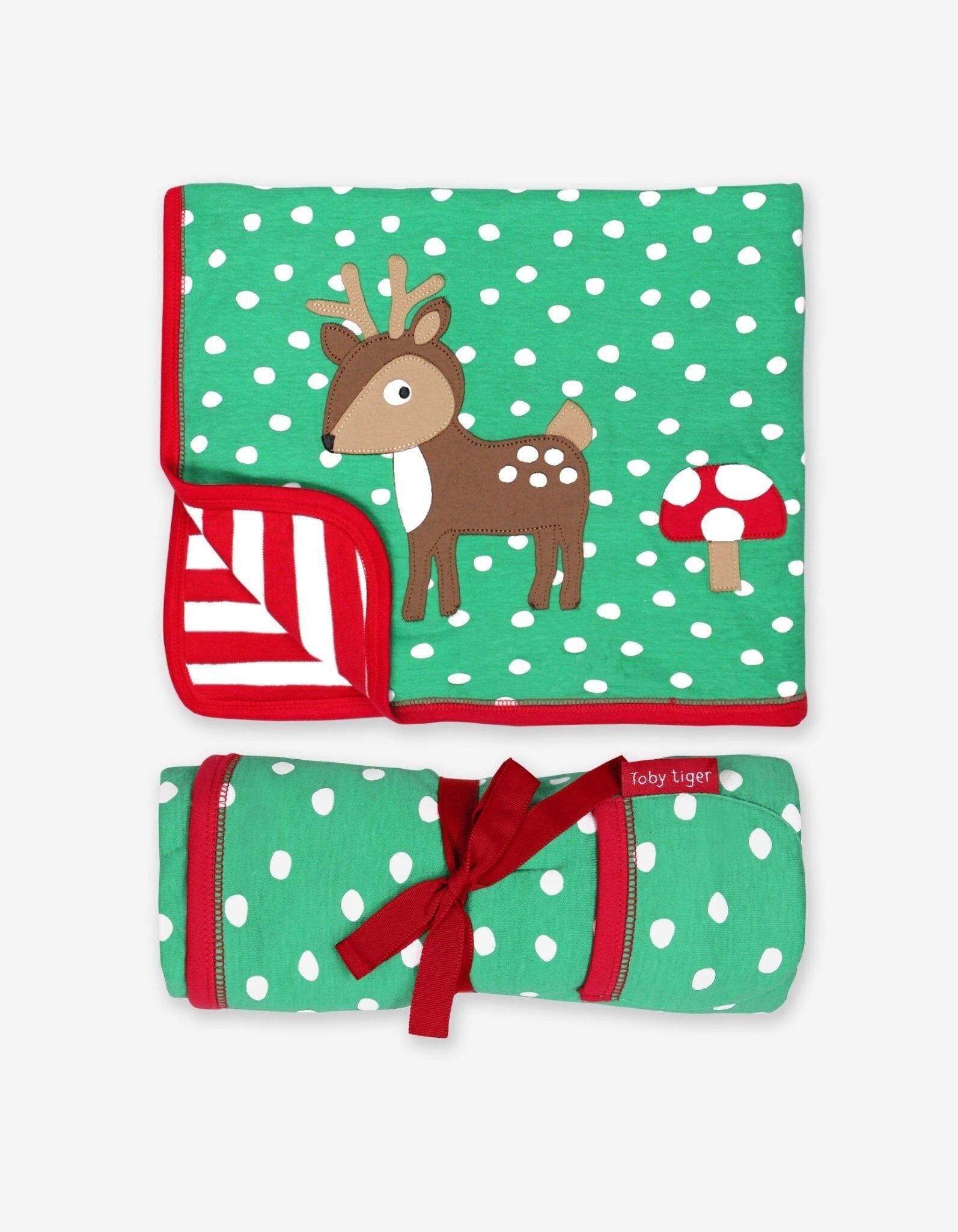 Coperta applique cervo organico