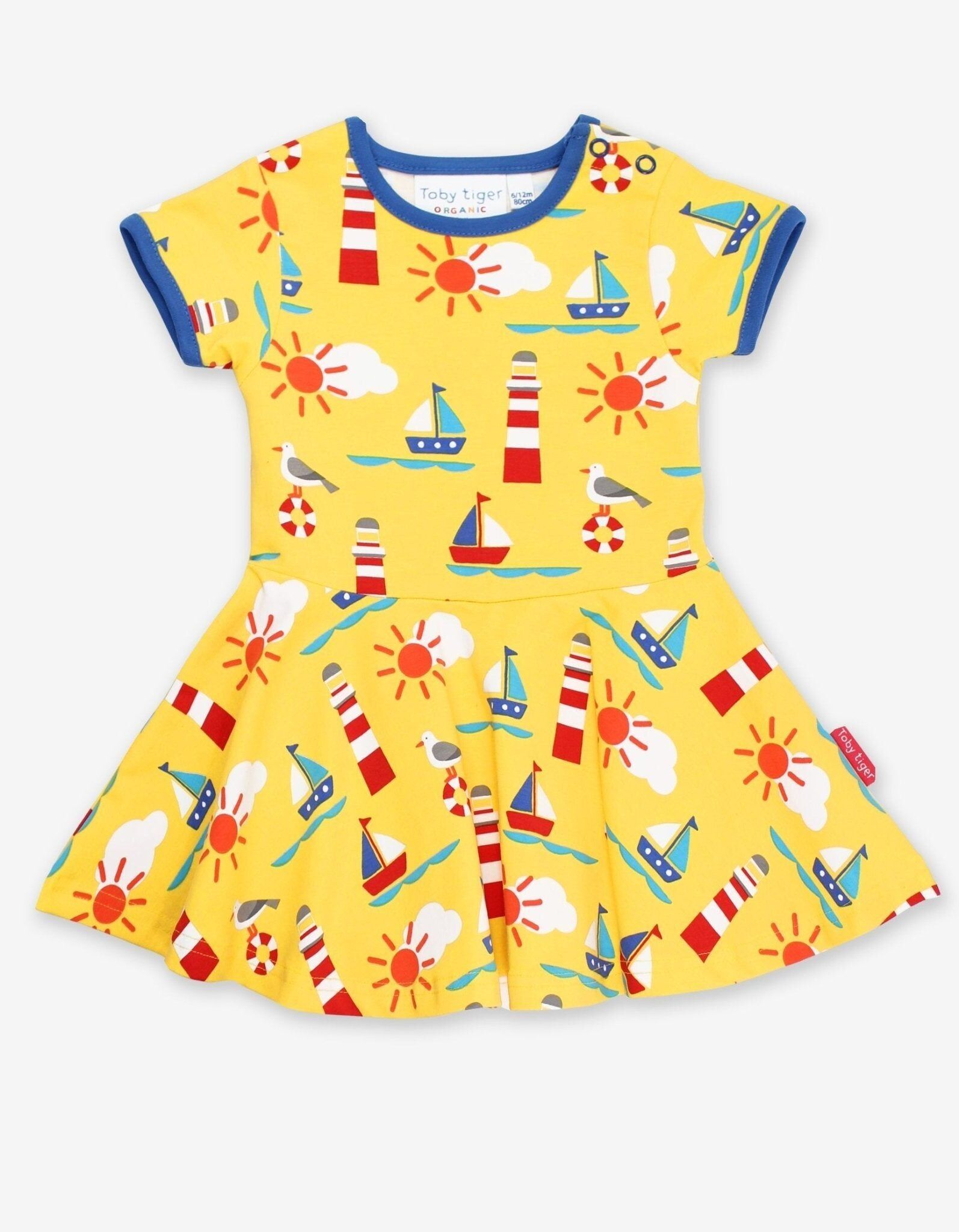 Abito skater SS con stampa marina organica