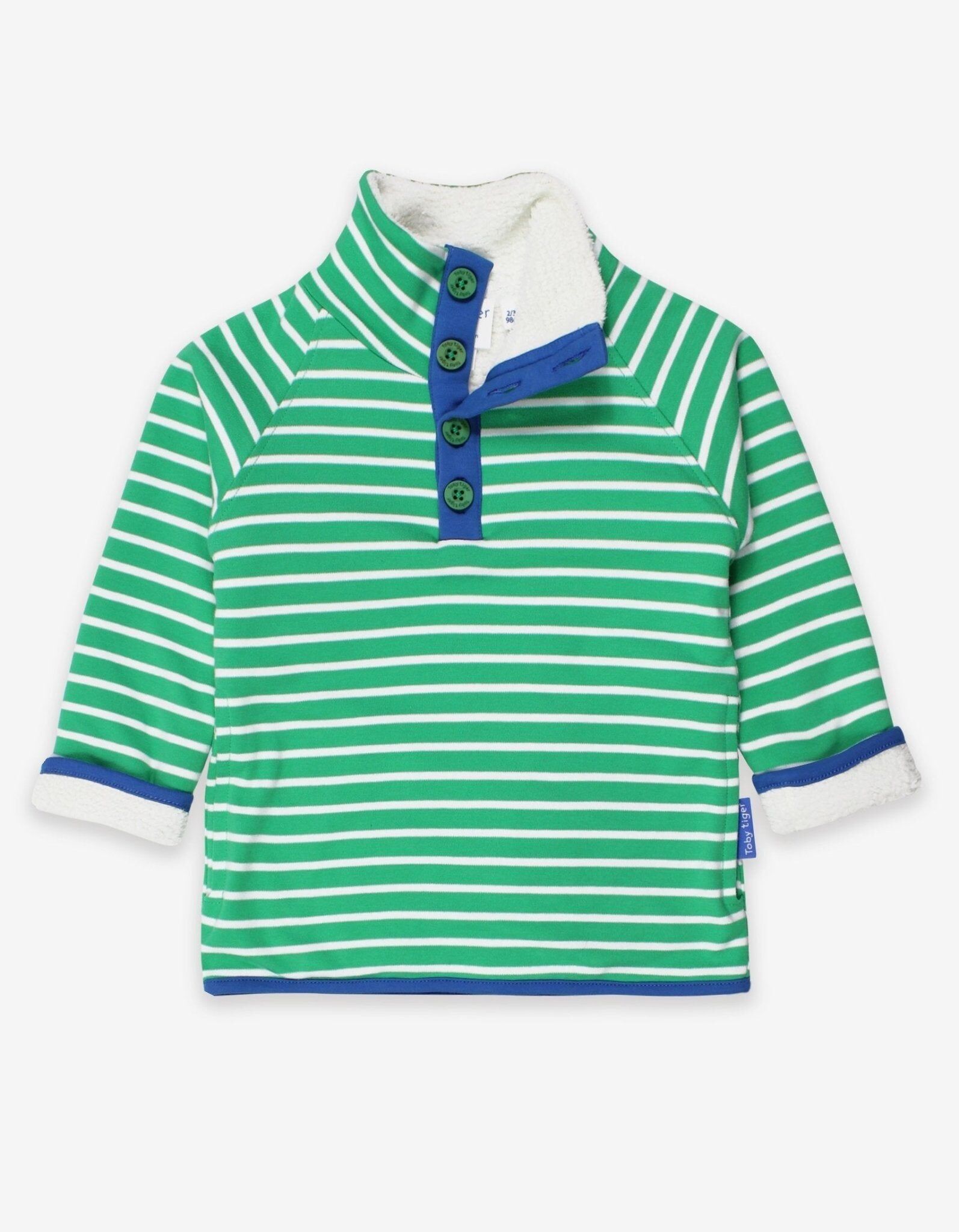 Felpa in pile accogliente bretone verde organico