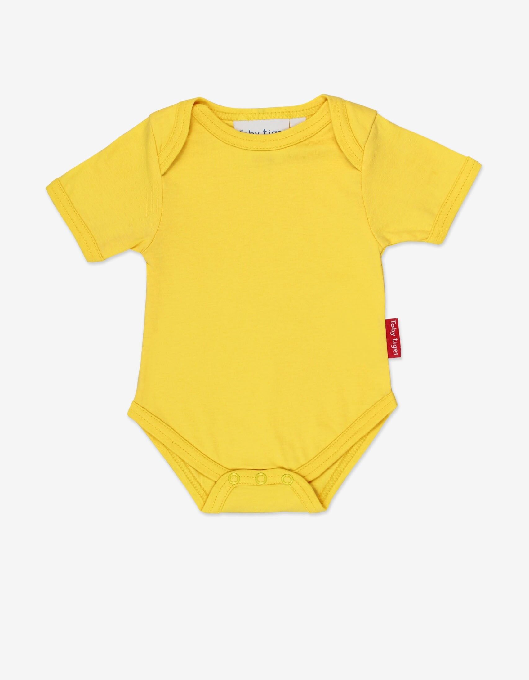 Body neonato basic giallo organico