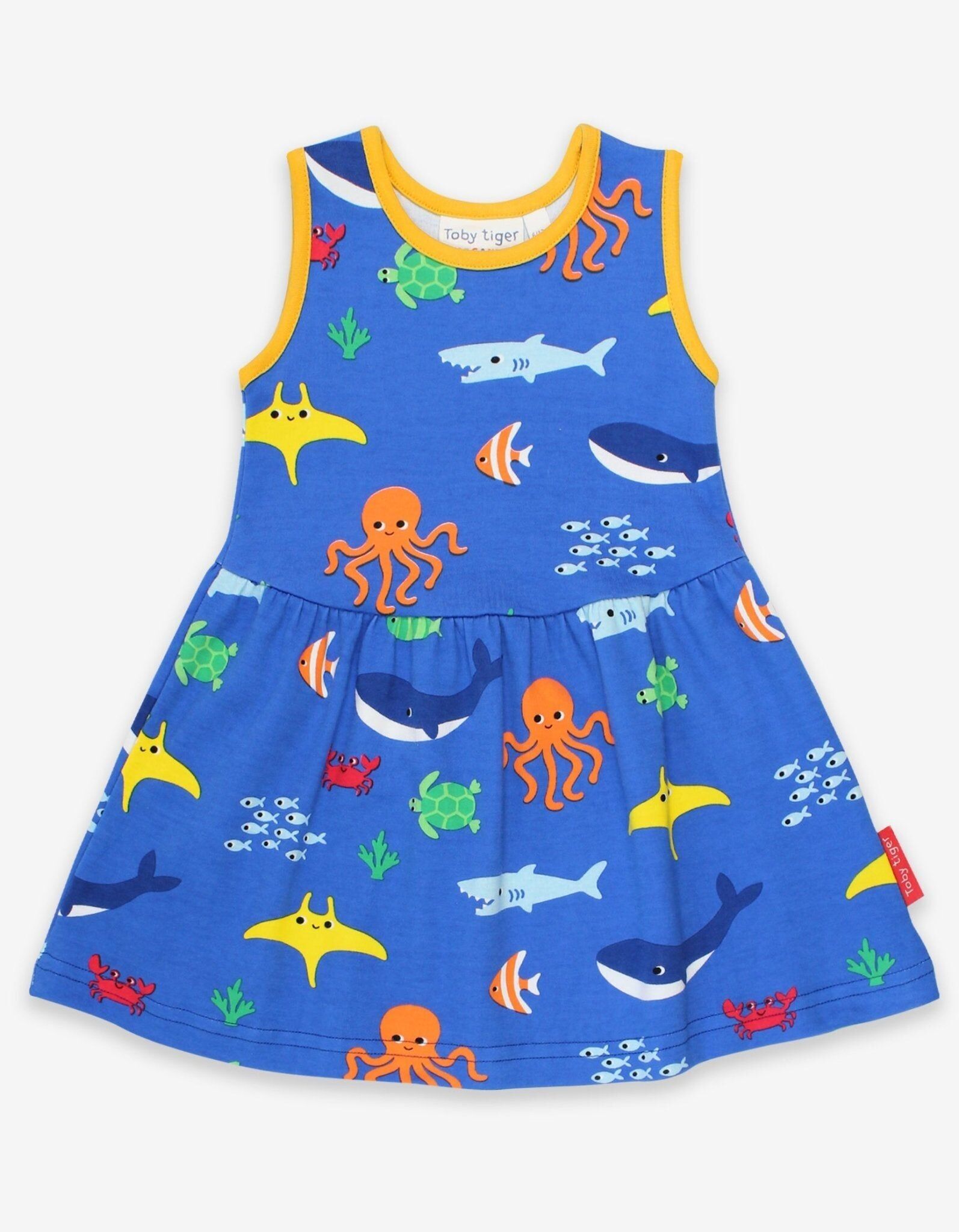 Bio-Sommerkleid mit Sealife-Print