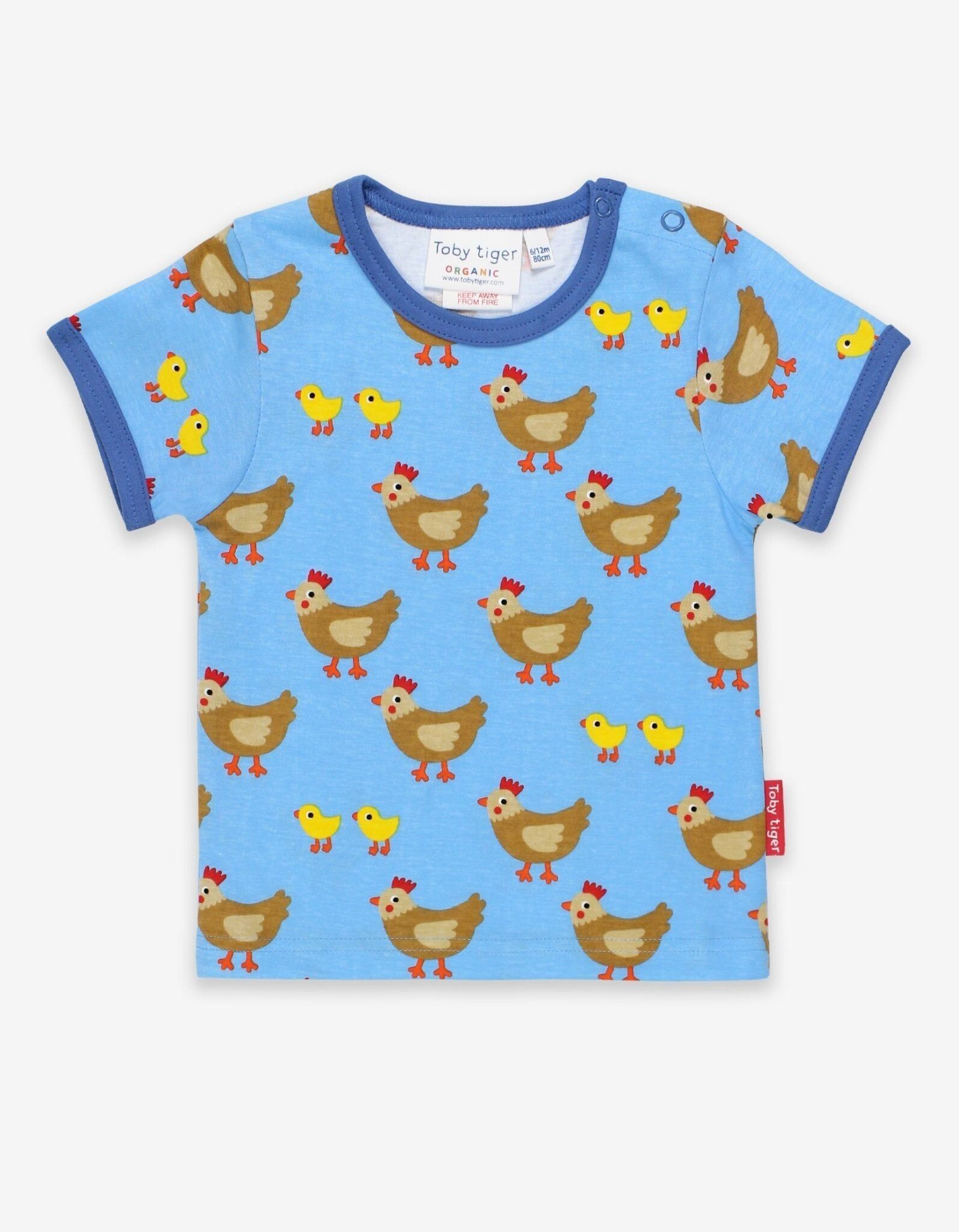 Bio-T-Shirt mit Huhn-Print
