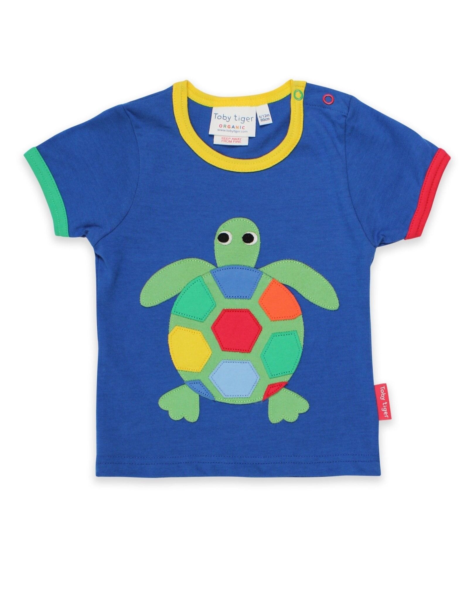 Bio-T-Shirt mit Schildkröten-Applikation