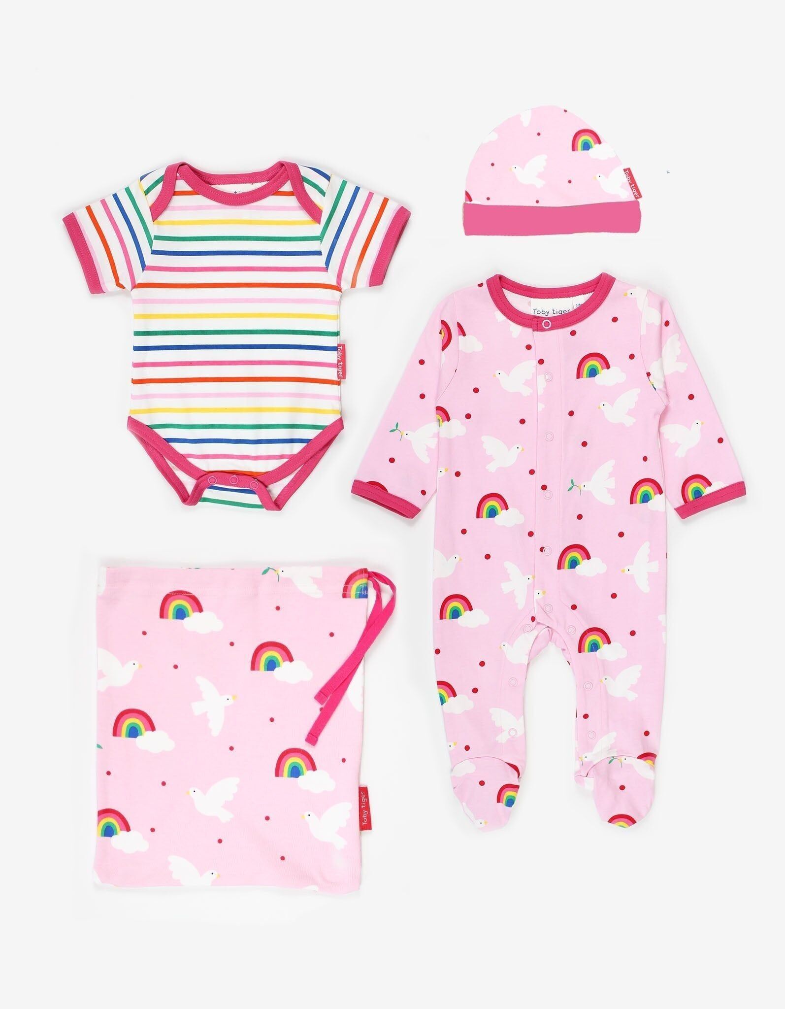 Coffret Bébé Bio - Imprimé Colombe