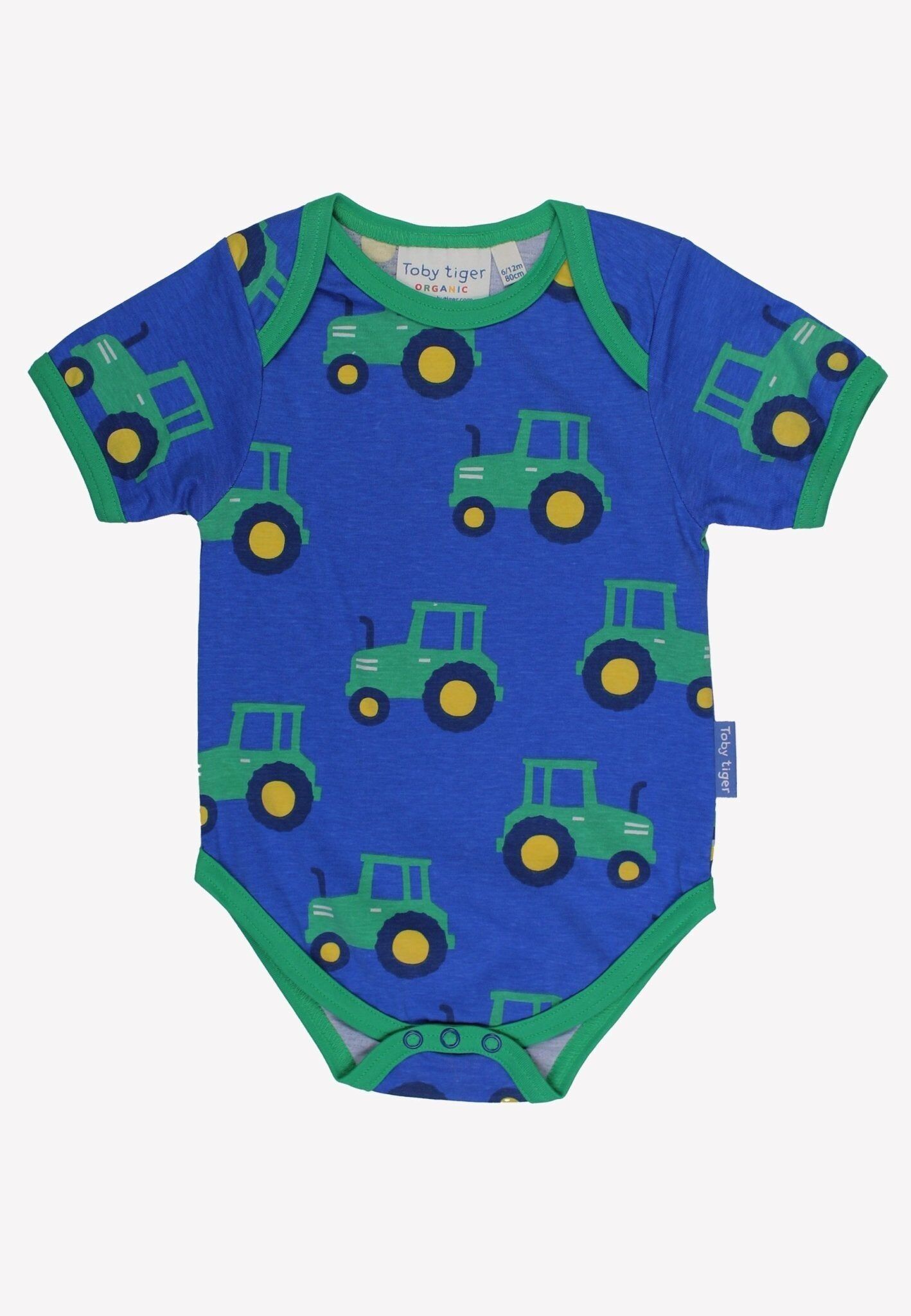 Body neonato con stampa trattore Hillside Organic
