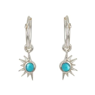 TOTAL ECLIPSE HOOP EARRINGS - TURQUOISE__default