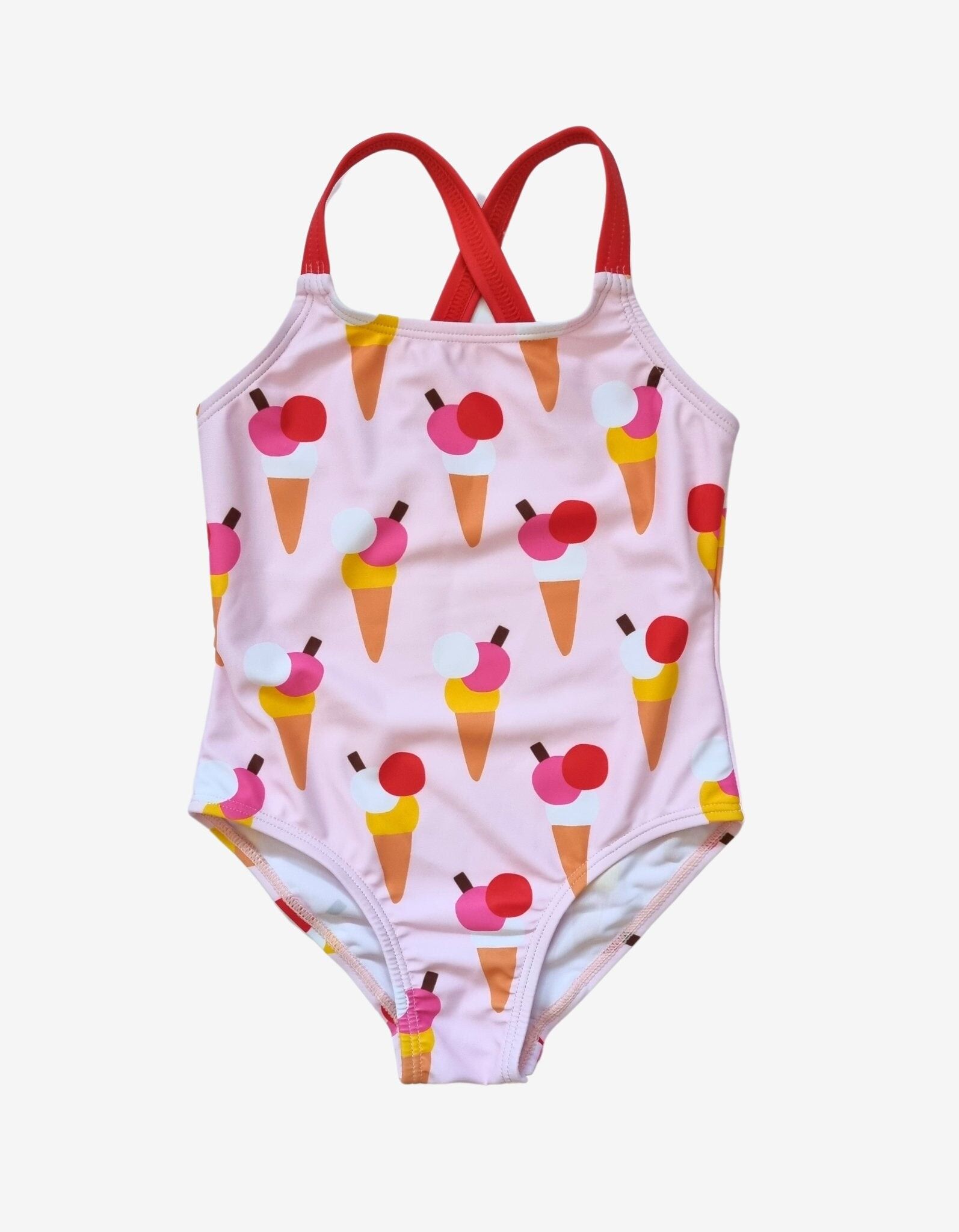 Traje de baño con estampado de conos de helado