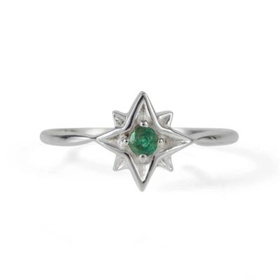 Guiding north star ring - emerald__s / emerald