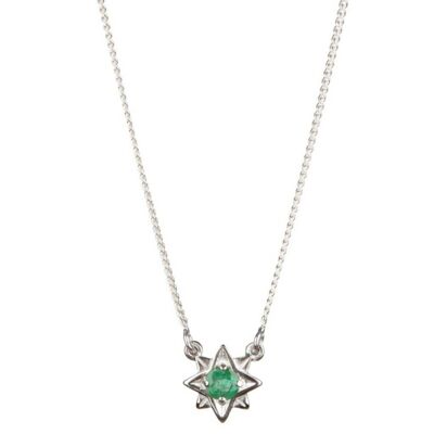 GUIDING NORTH STAR NECKLACE - EMERALD__default
