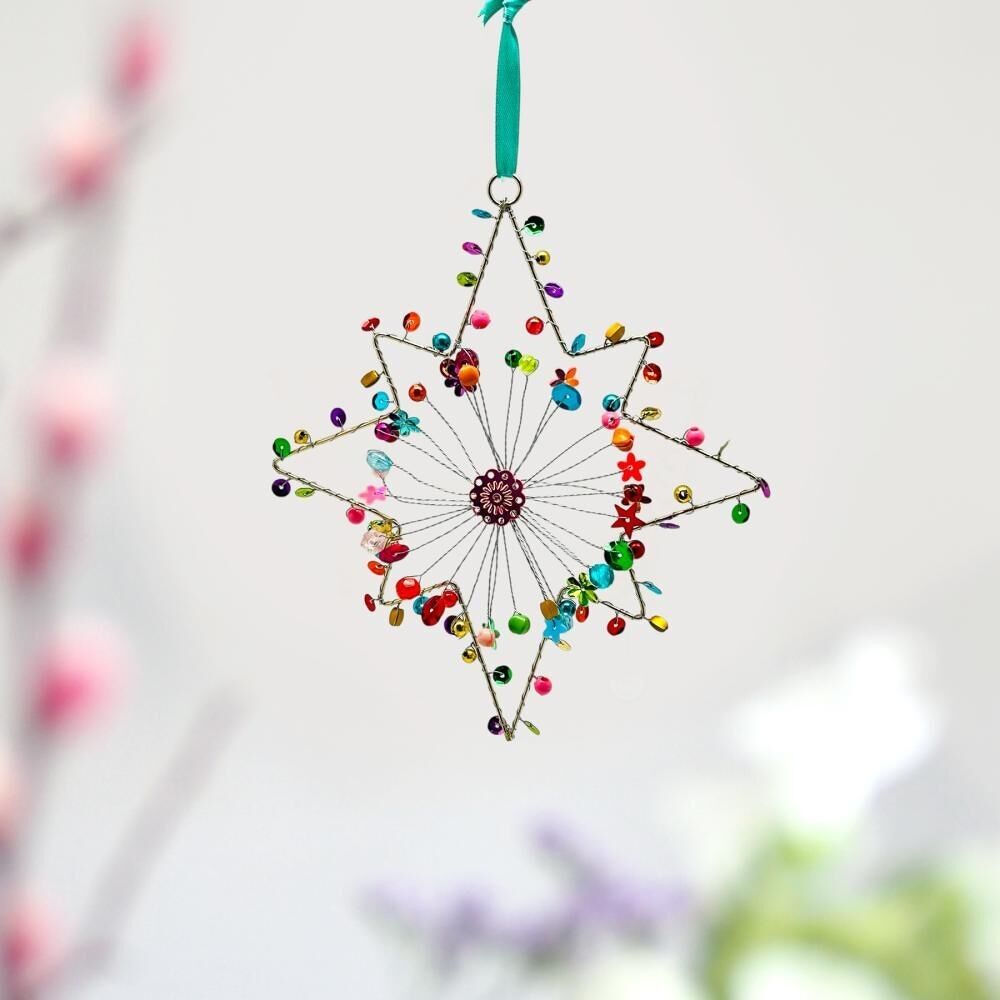 Decoration SPARKLE Xmas Star Flash 15 multi S
