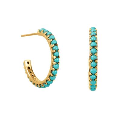 HALO RADIANCE HOOP EARRINGS - GOLD__default