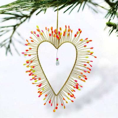 Decoración FUNKEL Ultrafine Heart neón