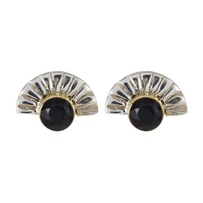 AURORA SUNRISE STUD EARRINGS - BLACK ONYX__default