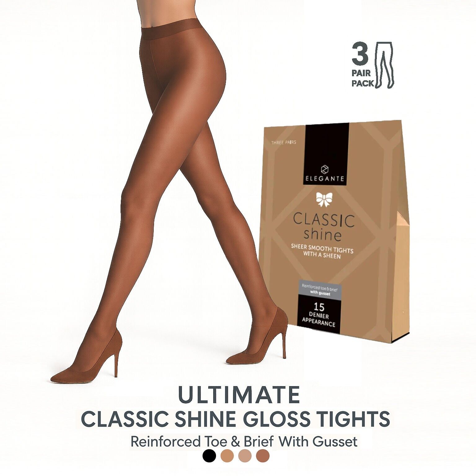 Collants classiques brillants