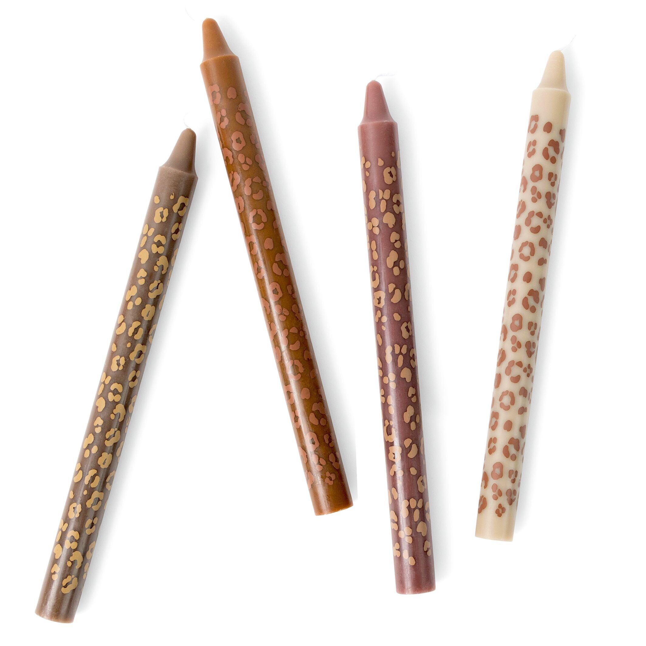 Design Tafelkerzen - 4er-Set - Wild Romance