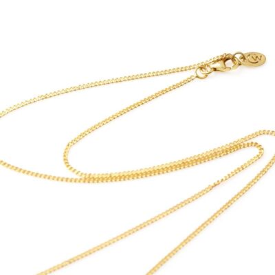 32" GOLD VERMEIL CURB CHAIN NECKLACE__default