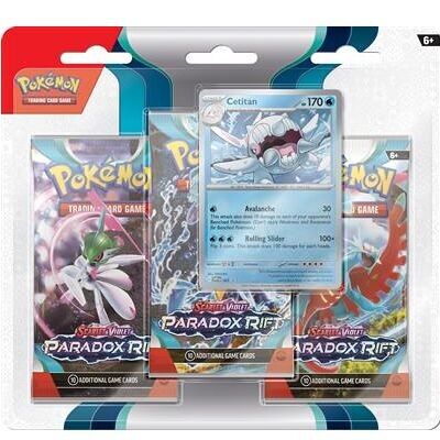 Pokemon Scarlet & Violet: Paradox Rift 3-Pack Blister (Cetitan) (ENG)