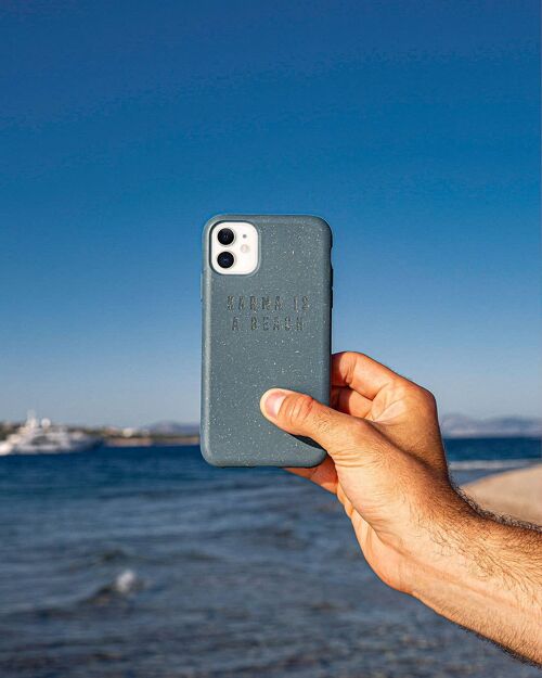 iPhone Case, Blue, Karma is a Beach__iPhone X