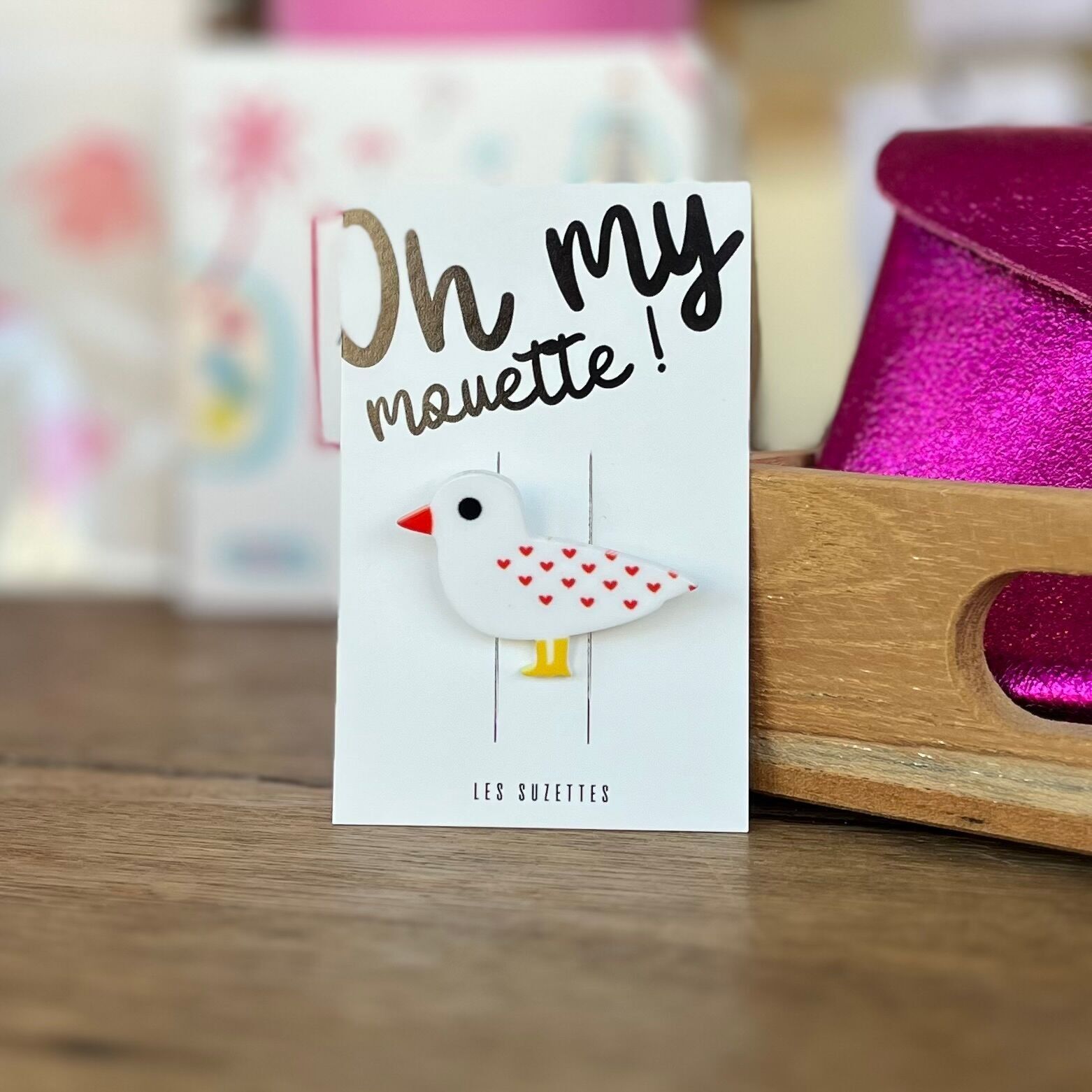 Broche Huguette coeur