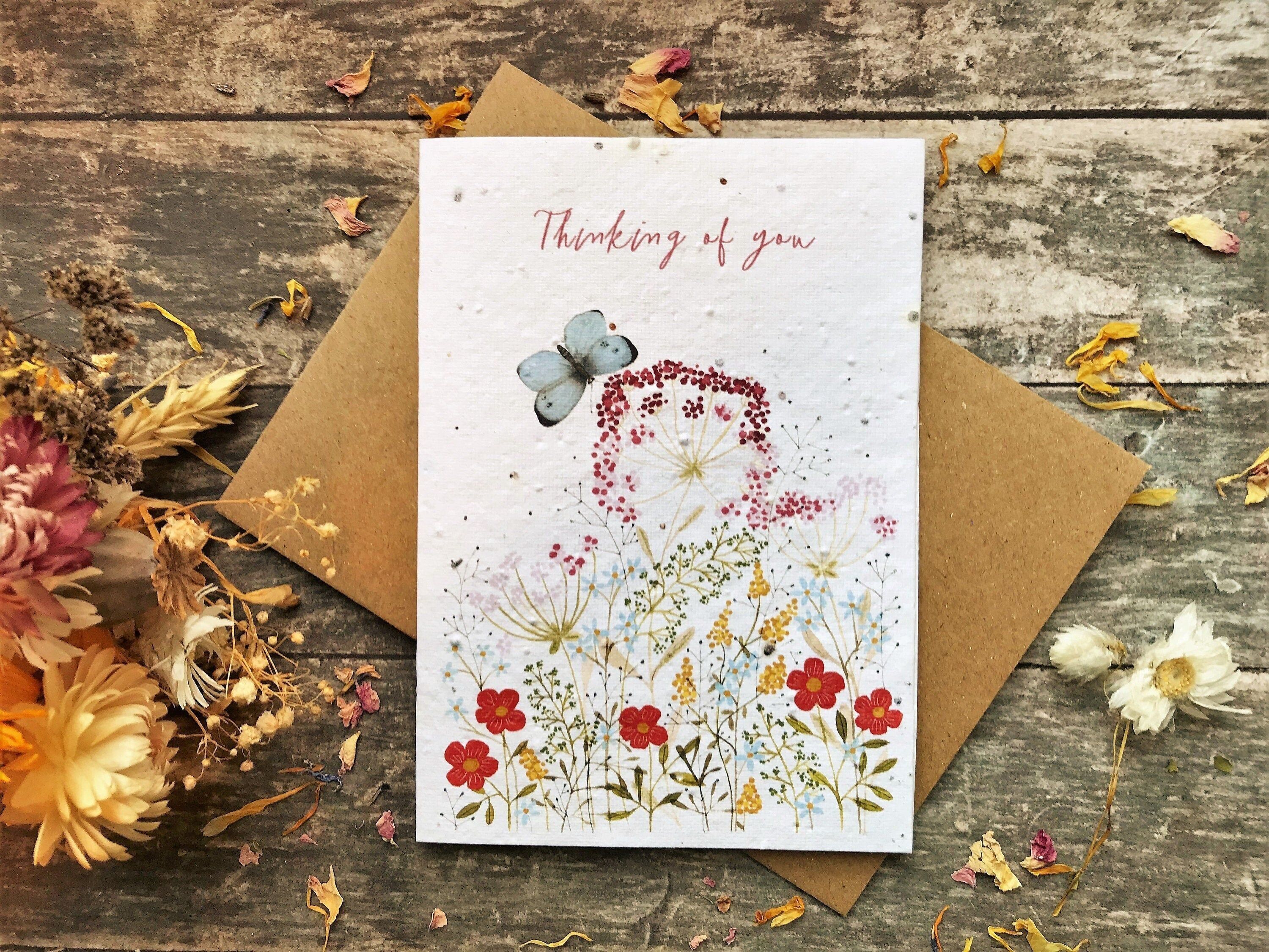 Plantable Seed Paper Thinking of You Card: Wildflower Sympathy