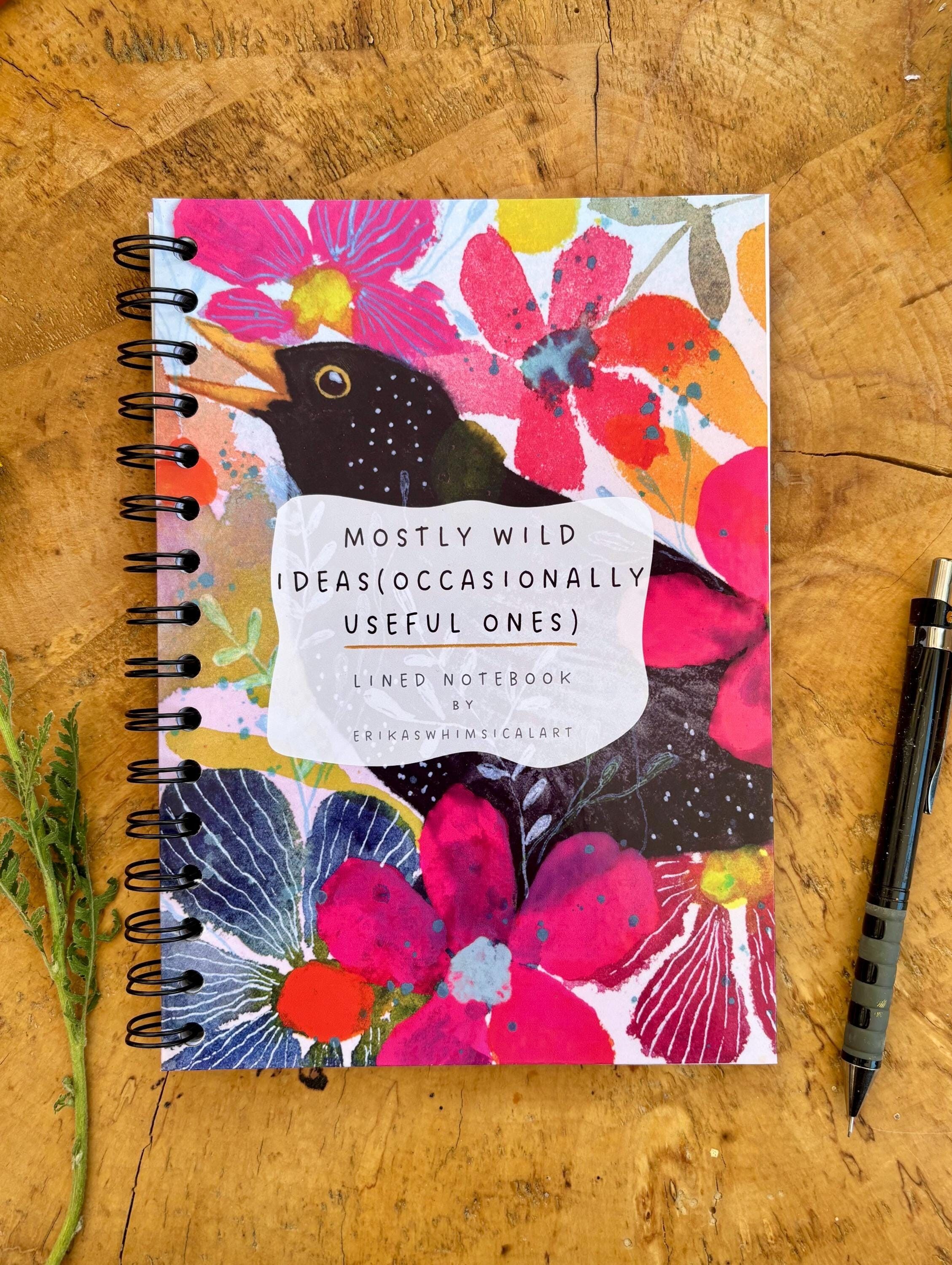 Mostly Wild Ideas, Occasionally Useful Ones – Handmade A5 Floral Notebook