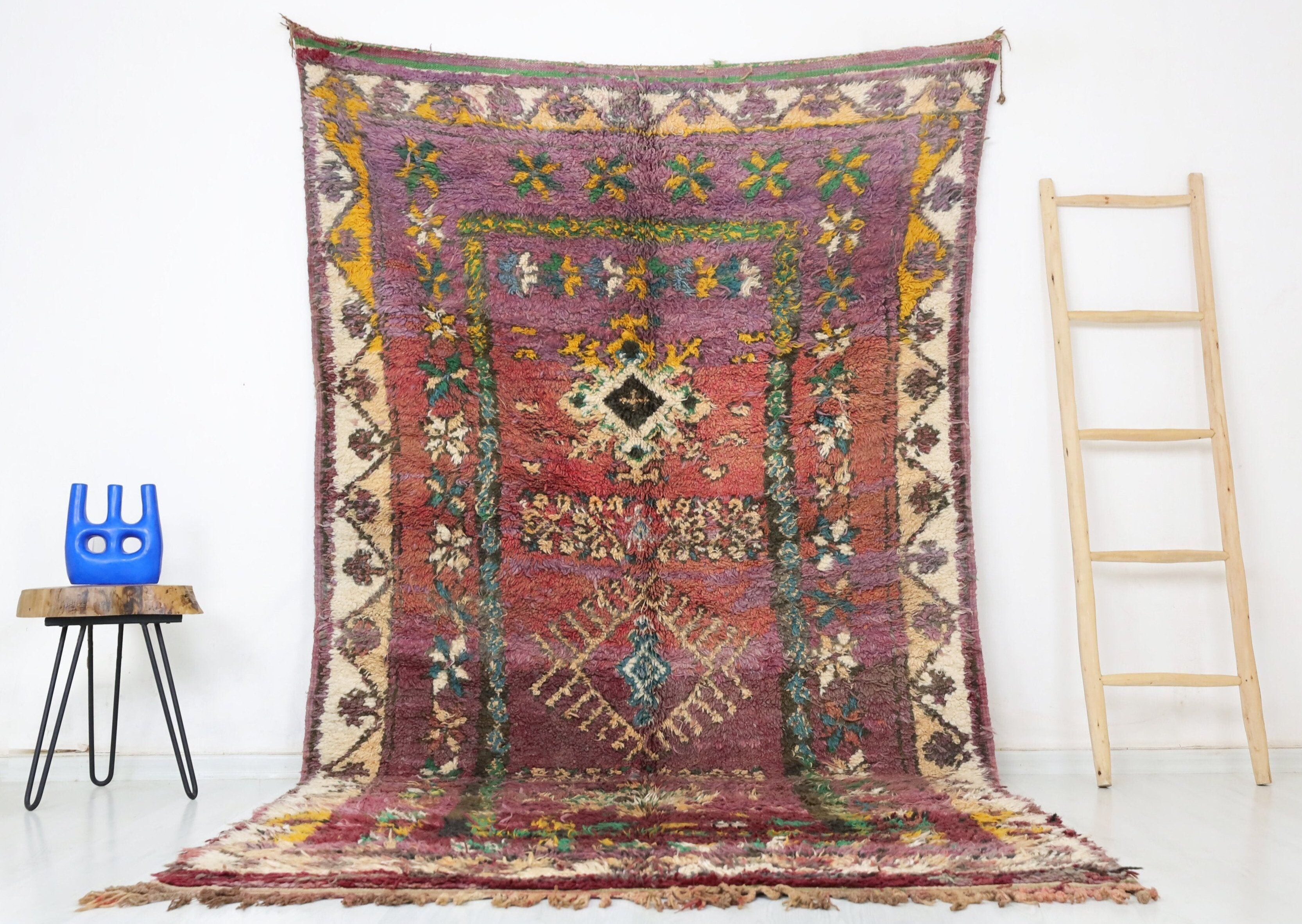 Alfombra marroquí vintage Tawari 164 cm x 302 cm