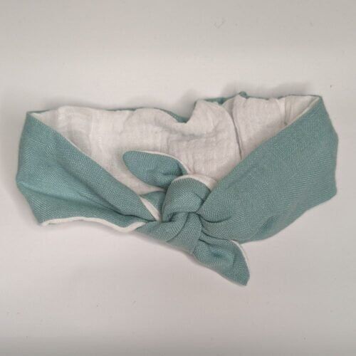 Fascia per capelli in lino per neonati/bambini