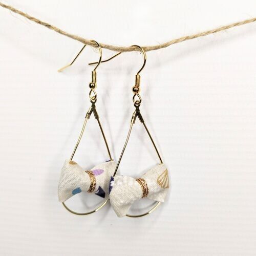 Secret cotton gold drop earrings – adult / child