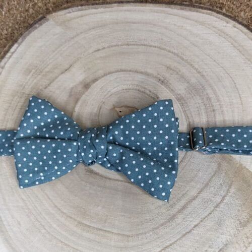 Pajarita de algodón para adulto con lunares en varios colores a elegir