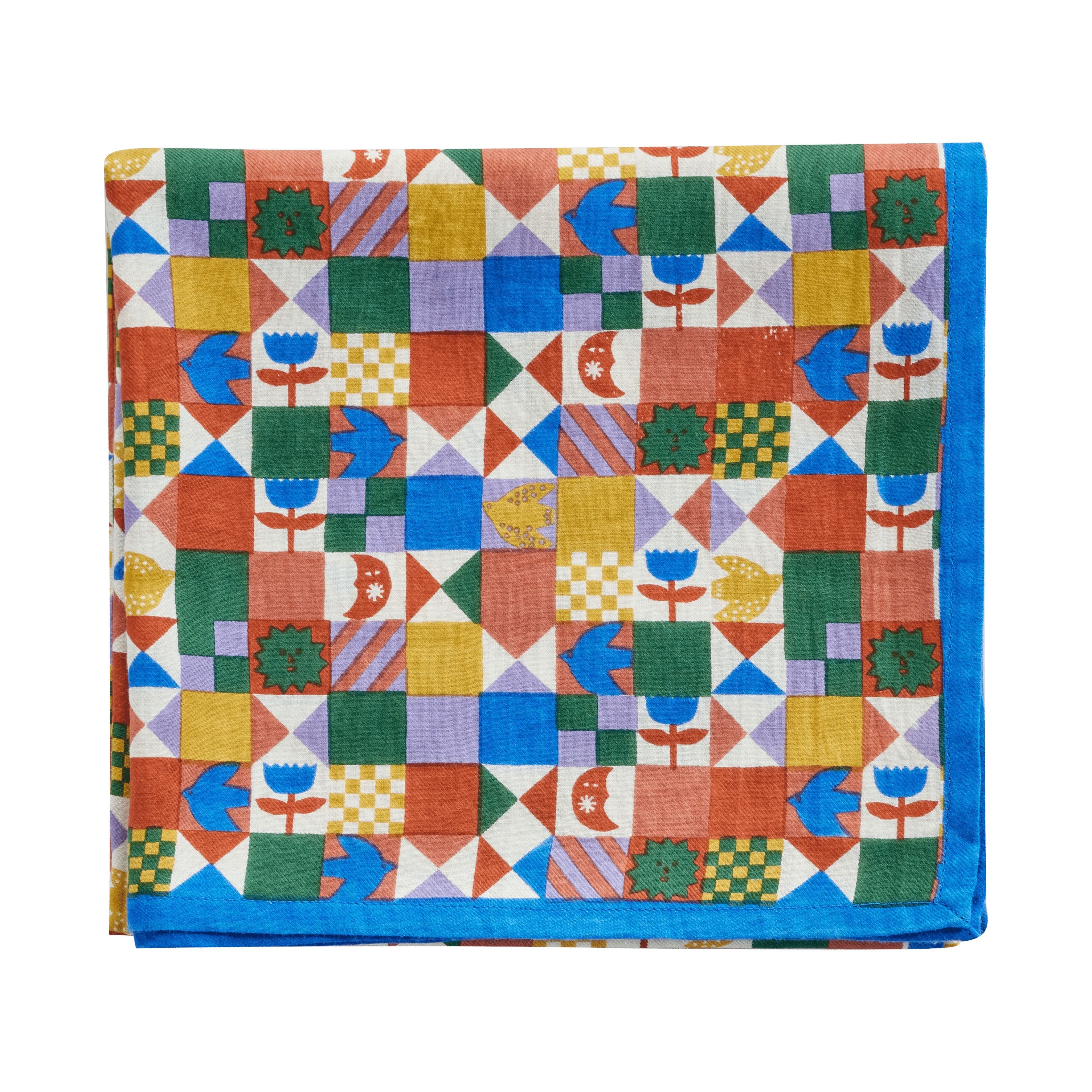 Sciarpa indiana - Blu a chiazze