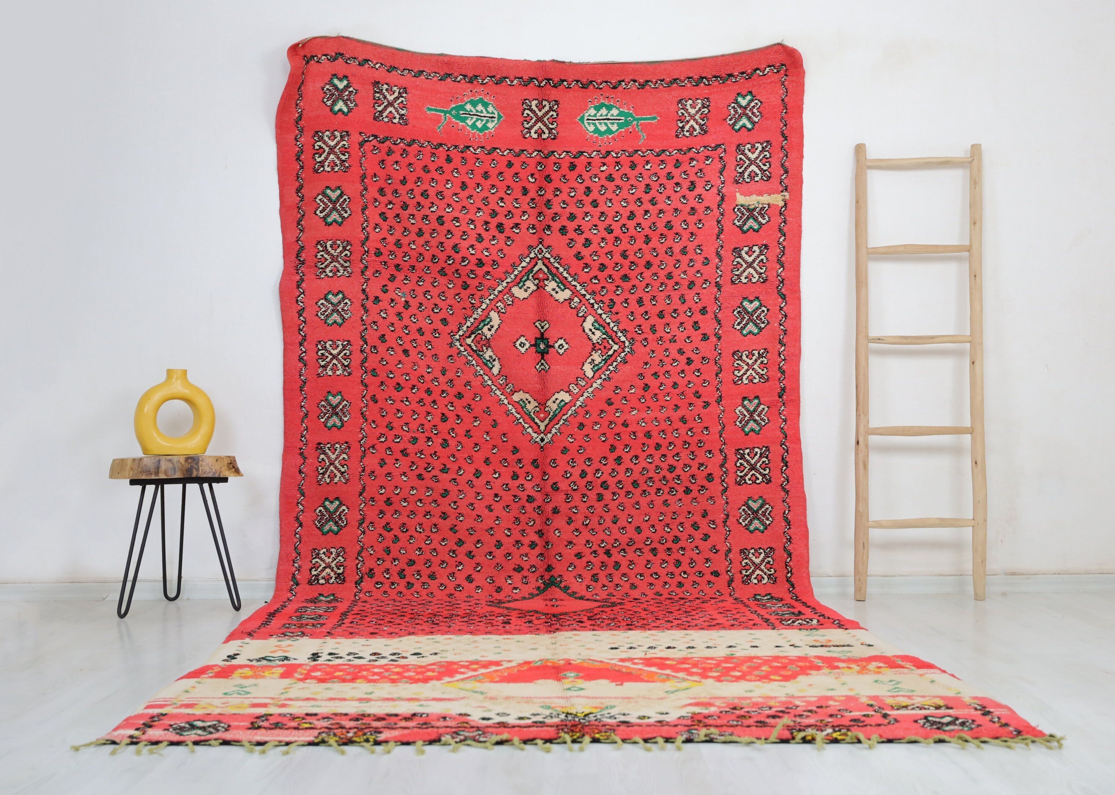 Alfombra marroquí vintage Beti 175 cm x 356 cm