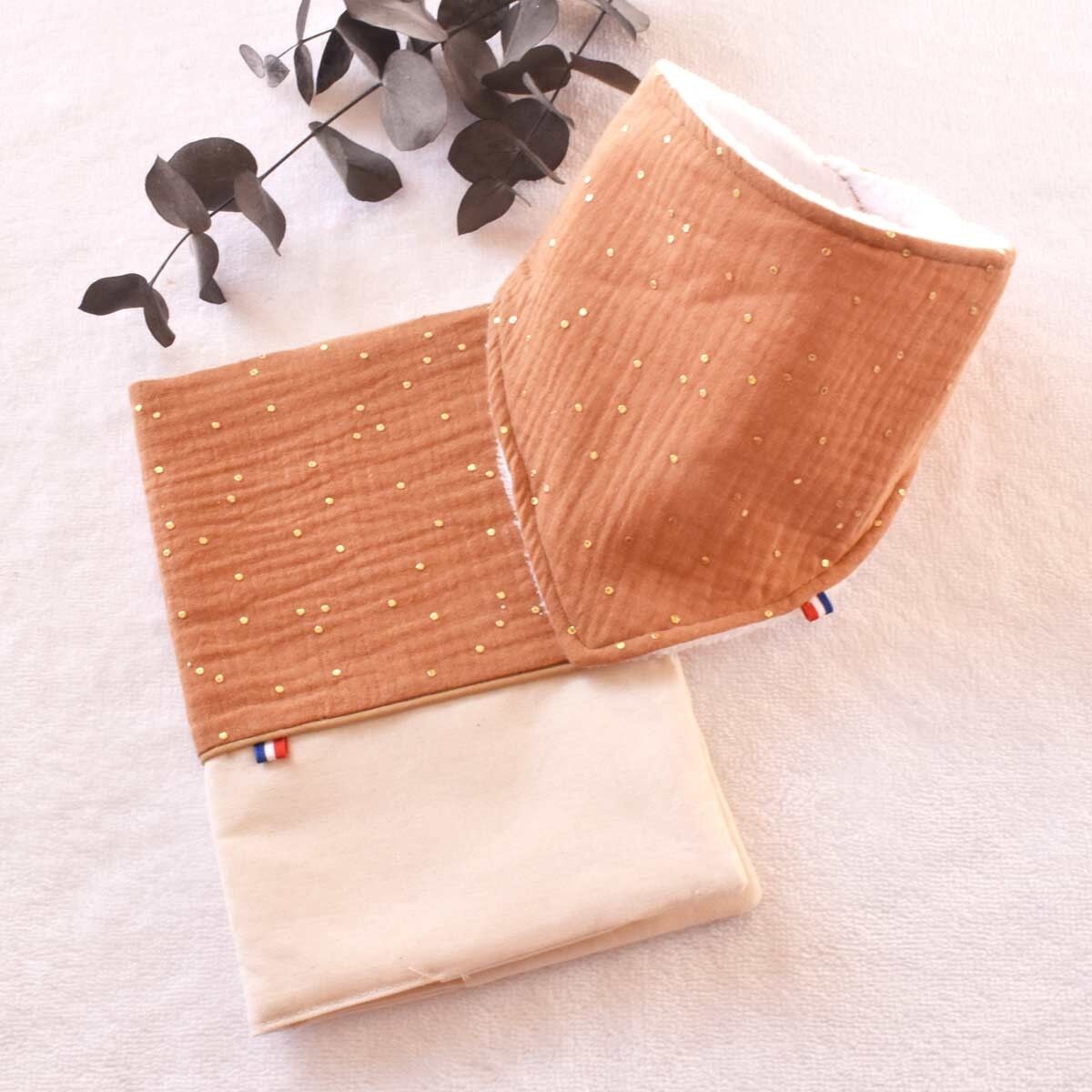 Funda para historial médico - Gasa color caramelo